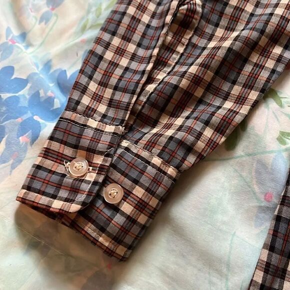 Vintage Levi’s Button Down Plaid Western Shirt Tapered Fit - Small - Picture 13 of 13